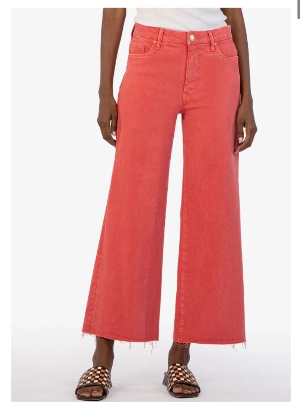 Kut from the Kloth Coral Wide-Leg High-Rise Jeans